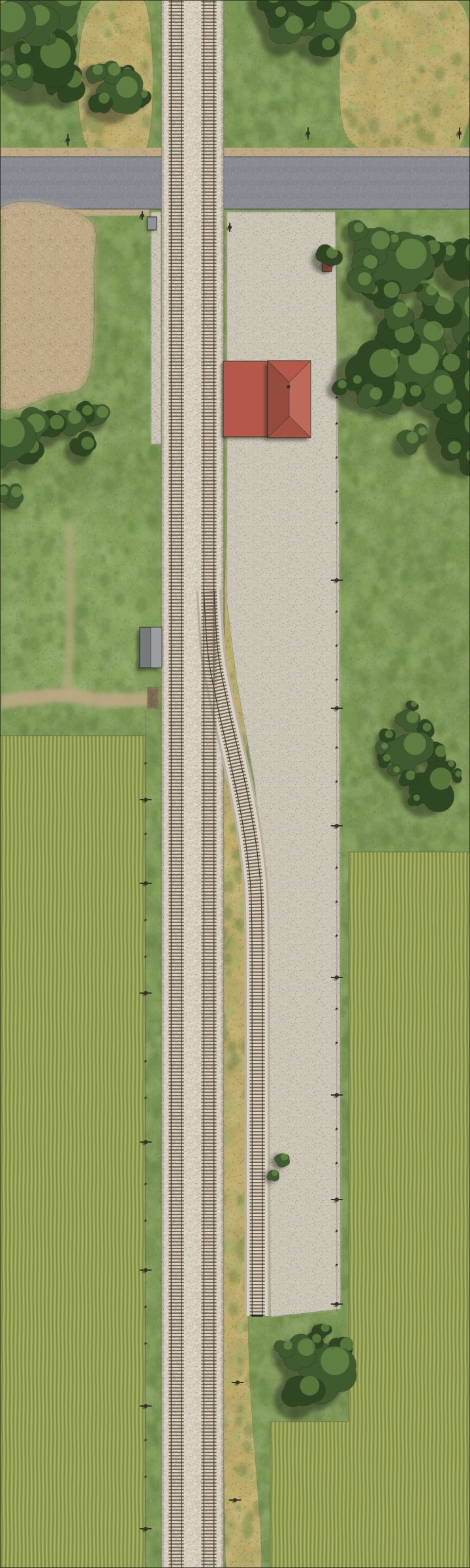 Oakwood track plan, top view