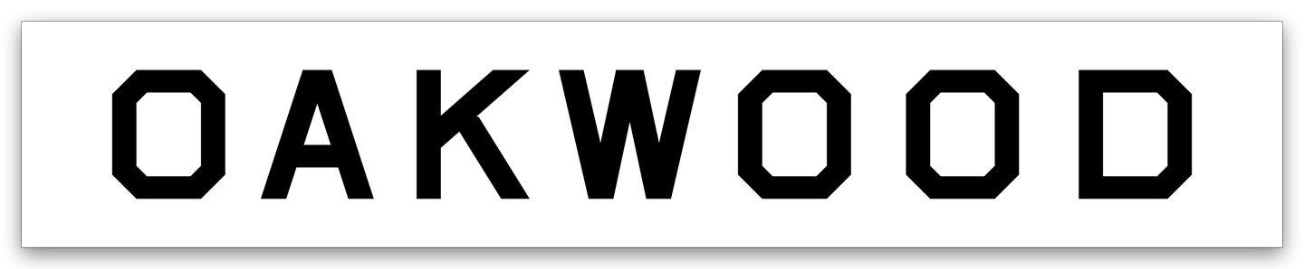 OAKWOOD station sign